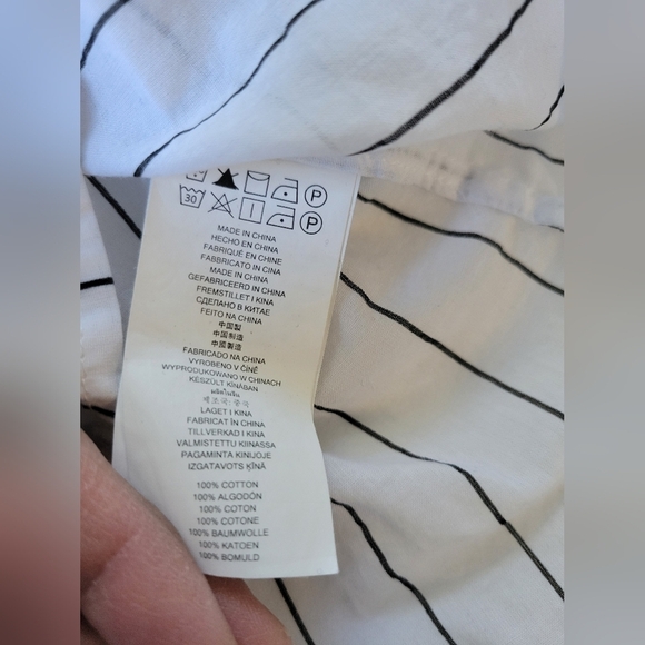 Michael Michael Kors Striped Off-the-shoulder Top White M - Picture 3 of 7